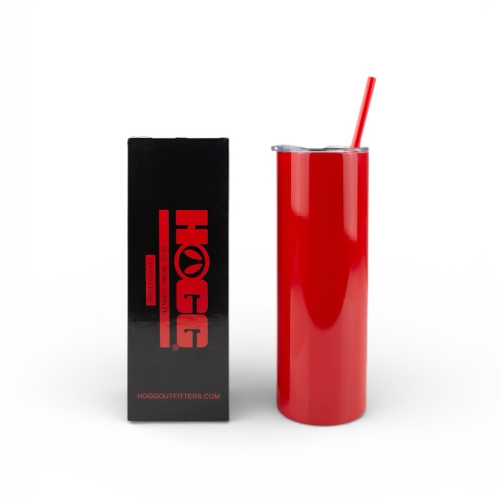 20 oz Skinny Tumbler HOGG Cupids Crush - Picture 2 of 7